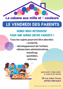 Lire la suite à propos de l’article Prochaine soirée des parents