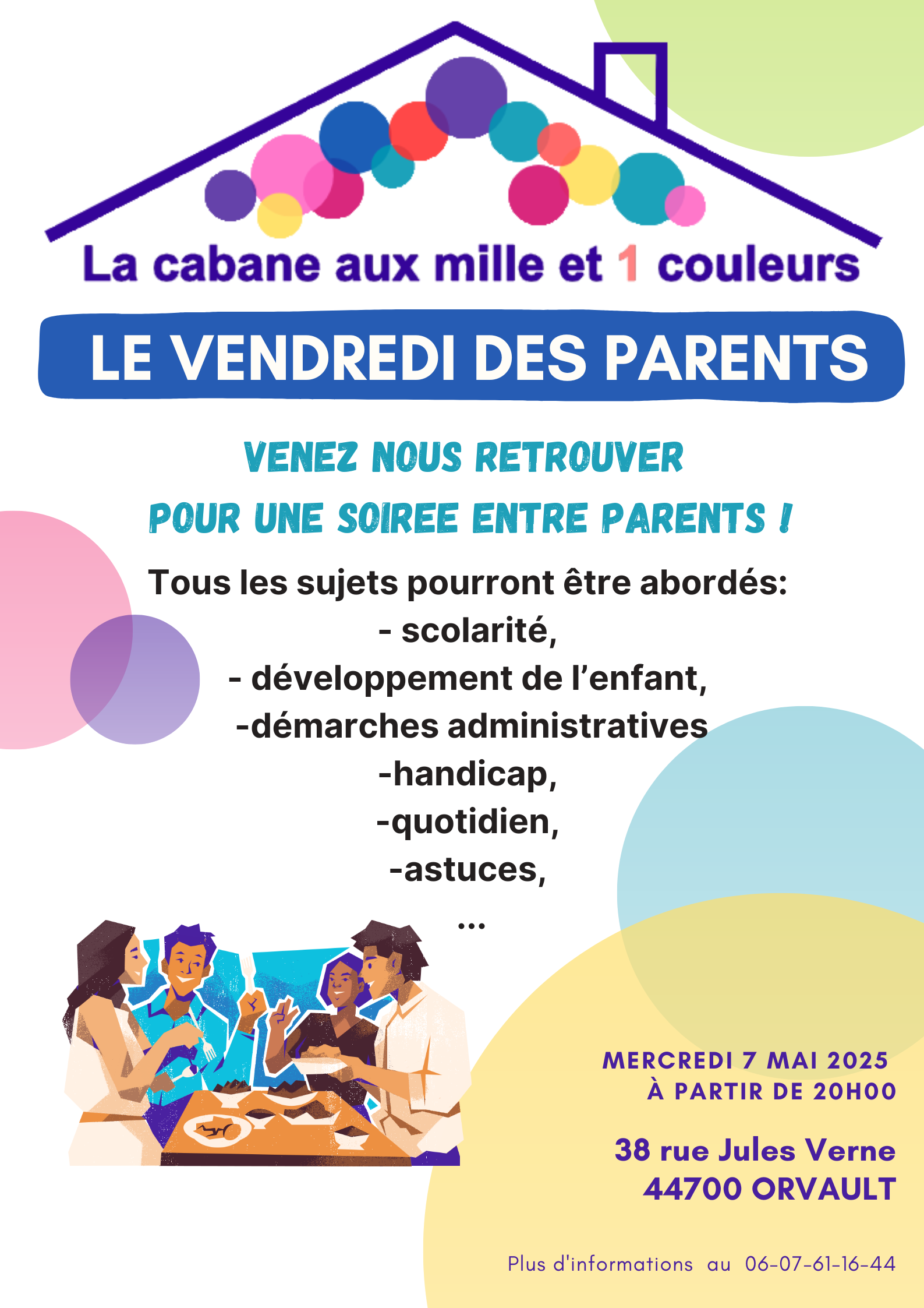 Lire la suite à propos de l’article Prochaine soirée des parents