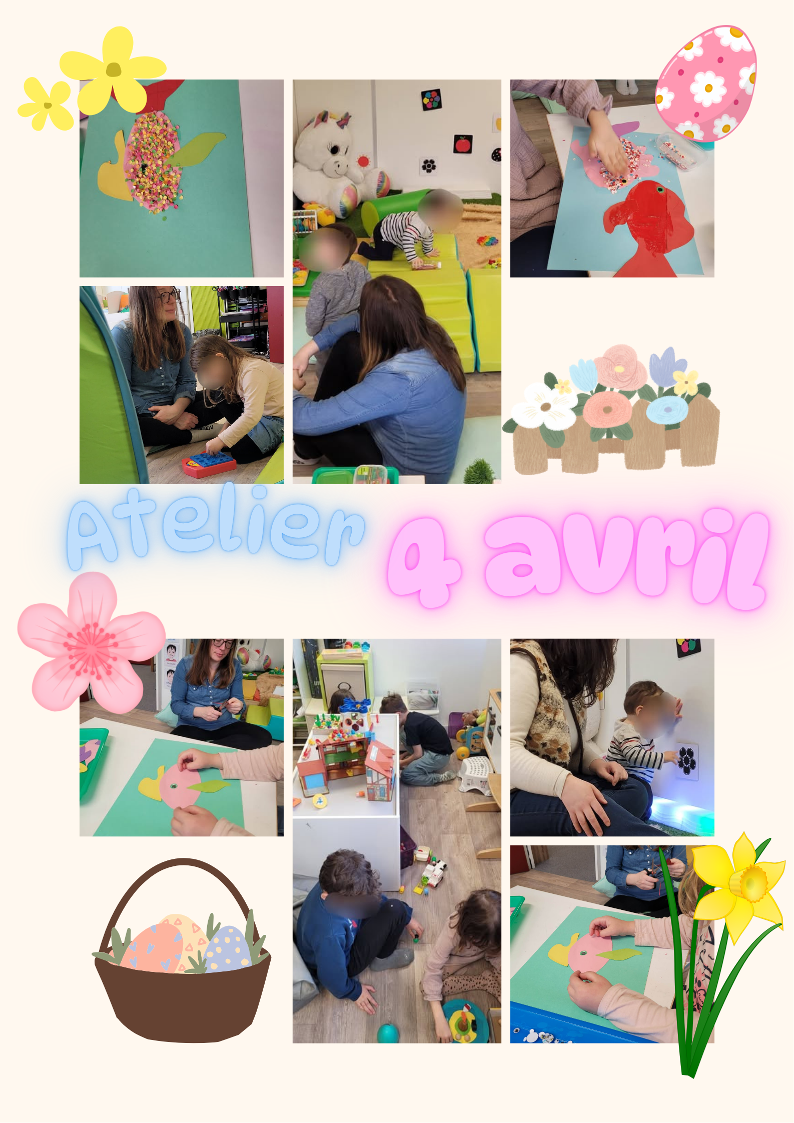 Lire la suite à propos de l’article Atelier de Paques et 1er avril!